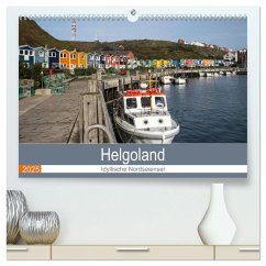 Helgoland - idyllische Nordseeinsel (hochwertiger Premium Wandkalender 2025 DIN A2 quer), Kunstdruck in Hochglanz