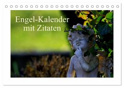 Engel-Kalender mit Zitaten (Tischkalender 2025 DIN A5 quer), CALVENDO Monatskalender