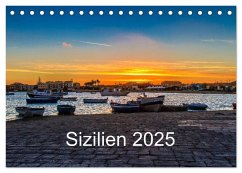 Sizilien 2025 (Tischkalender 2025 DIN A5 quer), CALVENDO Monatskalender - Calvendo;Lupo, Giuseppe