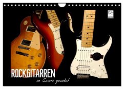 ROCKGITARREN in Szene gesetzt (Wandkalender 2025 DIN A4 quer), CALVENDO Monatskalender - Calvendo;Bleicher, Renate