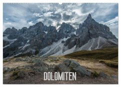 Dolomiten (Wandkalender 2025 DIN A2 quer), CALVENDO Monatskalender - Calvendo;Burri, Roman