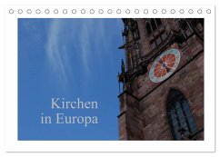 Kirchen in Europa (Tischkalender 2025 DIN A5 quer), CALVENDO Monatskalender - Calvendo;Falk, Dietmar