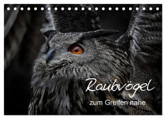 Raubvögel zum Greifen nahe (Tischkalender 2025 DIN A5 quer), CALVENDO Monatskalender