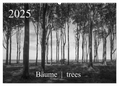 Bäume trees 2025 (Wandkalender 2025 DIN A2 quer), CALVENDO Monatskalender