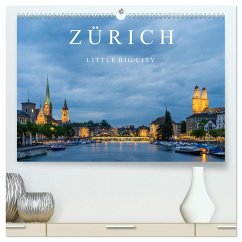 ZÜRICH - Little Big City (hochwertiger Premium Wandkalender 2025 DIN A2 quer), Kunstdruck in Hochglanz - Calvendo;Caccia, Enrico