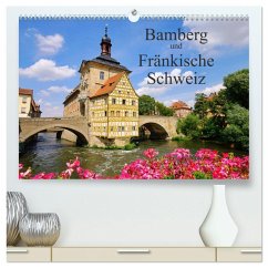 Bamberg und Fränkische Schweiz (hochwertiger Premium Wandkalender 2025 DIN A2 quer), Kunstdruck in Hochglanz