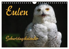Eulen (Wandkalender 2025 DIN A4 quer), CALVENDO Monatskalender