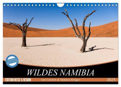 Wildes Namibia (Wandkalender 2025 DIN A4 quer), CALVENDO Monatskalender