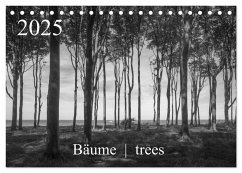 Bäume trees 2025 (Tischkalender 2025 DIN A5 quer), CALVENDO Monatskalender