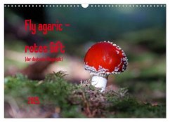 Fly agaric - rotes Gift (Wandkalender 2025 DIN A3 quer), CALVENDO Monatskalender