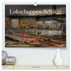 Lokschuppen-Schätze (hochwertiger Premium Wandkalender 2025 DIN A2 quer), Kunstdruck in Hochglanz