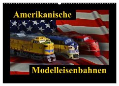 Amerikanische Modelleisenbahnen (Wandkalender 2025 DIN A2 quer), CALVENDO Monatskalender