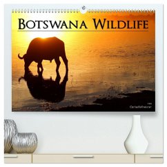 Botswana Wildlife (hochwertiger Premium Wandkalender 2025 DIN A2 quer), Kunstdruck in Hochglanz