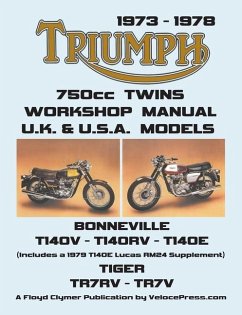 TRIUMPH 750cc TWINS 1973-1978 WORKSHOP MANUAL - Clymer, Floyd