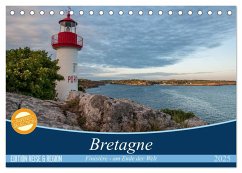 Bretagne: Finistère - am Ende der Welt (Tischkalender 2025 DIN A5 quer), CALVENDO Monatskalender - Calvendo;Herm, Olaf