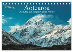 Aotearoa - Das Land der langen weißen Wolke (Tischkalender 2025 DIN A5 quer), CALVENDO Monatskalender