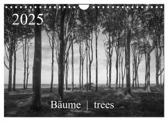 Bäume trees 2025 (Wandkalender 2025 DIN A4 quer), CALVENDO Monatskalender