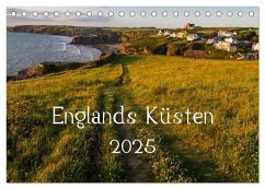 Englands Küsten 2025 (Tischkalender 2025 DIN A5 quer), CALVENDO Monatskalender