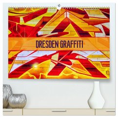 Dresden Graffiti (hochwertiger Premium Wandkalender 2025 DIN A2 quer), Kunstdruck in Hochglanz