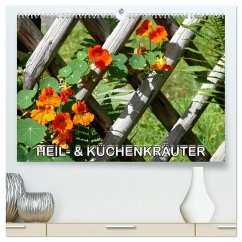 Heil- und Küchenkräuter (hochwertiger Premium Wandkalender 2025 DIN A2 quer), Kunstdruck in Hochglanz