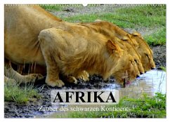 Afrika. Zauber des schwarzen Kontinents (Wandkalender 2025 DIN A2 quer), CALVENDO Monatskalender