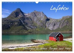 Lofoten - Norwegen zwischen Bergen und Meer (Wandkalender 2025 DIN A3 quer), CALVENDO Monatskalender