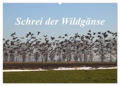 Schrei der Wildgänse (Wandkalender 2025 DIN A2 quer), CALVENDO Monatskalender