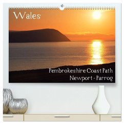 Wales - Pembrokeshire Coast Path (hochwertiger Premium Wandkalender 2025 DIN A2 quer), Kunstdruck in Hochglanz