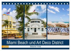 Miami Beach und Art Deco District (Tischkalender 2025 DIN A5 quer), CALVENDO Monatskalender - Calvendo;Viola, Melanie