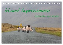 Irland Impressionen Südwesten und Westen (Tischkalender 2025 DIN A5 quer), CALVENDO Monatskalender