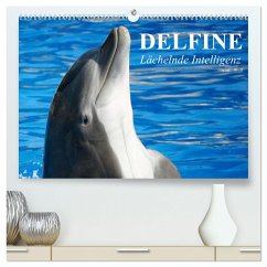 Delfine - Lächelnde Intelligenz (hochwertiger Premium Wandkalender 2025 DIN A2 quer), Kunstdruck in Hochglanz