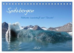 Spitzbergen (Tischkalender 2025 DIN A5 quer), CALVENDO Monatskalender - Calvendo;Schlögl, Brigitte