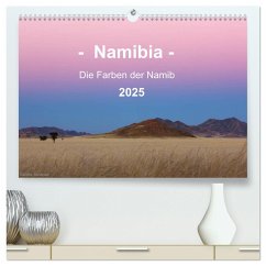 Namibia - Die Farben der Namib (hochwertiger Premium Wandkalender 2025 DIN A2 quer), Kunstdruck in Hochglanz - Calvendo;Schänzer, Sandra