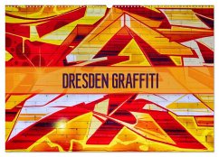 Dresden Graffiti (Wandkalender 2025 DIN A2 quer), CALVENDO Monatskalender