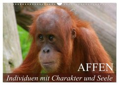 Affen - Individuen mit Charakter und Seele (Wandkalender 2025 DIN A3 quer), CALVENDO Monatskalender - Calvendo;Stanzer, Elisabeth