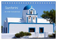 Santorini (Tischkalender 2025 DIN A5 quer), CALVENDO Monatskalender