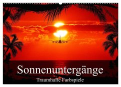 Sonnenuntergänge ¿ Traumhafte Farbspiele (Wandkalender 2025 DIN A2 quer), CALVENDO Monatskalender