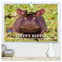 Emotionale Momente. Happy Hippo / CH-Version (hochwertiger Premium Wandkalender 2025 DIN A2 quer), Kunstdruck in Hochglanz