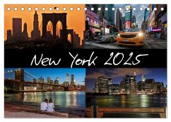 New York (Tischkalender 2025 DIN A5 quer), CALVENDO Monatskalender