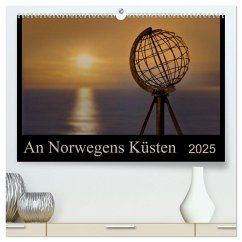 An Norwegens Küsten (hochwertiger Premium Wandkalender 2025 DIN A2 quer), Kunstdruck in Hochglanz