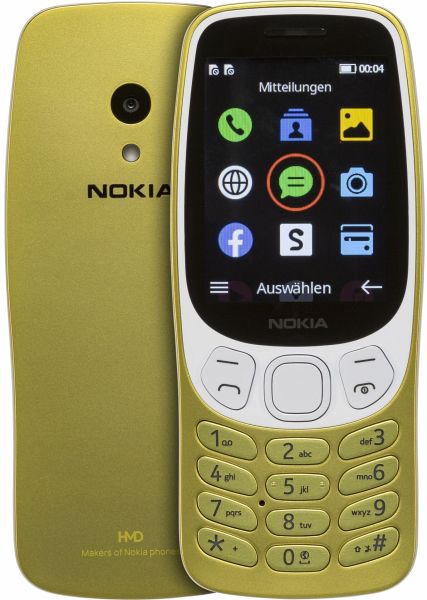 Nokia 3210 4G mit Netzteil y2k gold