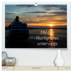 Mit den Hurtigruten unterwegs (hochwertiger Premium Wandkalender 2025 DIN A2 quer), Kunstdruck in Hochglanz