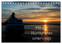 Mit den Hurtigruten unterwegs (Tischkalender 2025 DIN A5 quer), CALVENDO Monatskalender