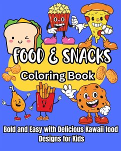 Cover Food and Snacks Coloring Book