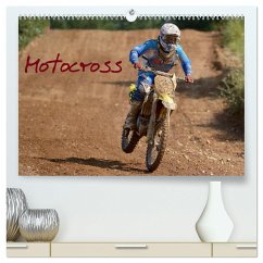 Motocross - Terminplaner (hochwertiger Premium Wandkalender 2025 DIN A2 quer), Kunstdruck in Hochglanz