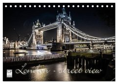 London - street view (Tischkalender 2025 DIN A5 quer), CALVENDO Monatskalender