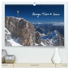 Berge, Täler & Seen (hochwertiger Premium Wandkalender 2025 DIN A2 quer), Kunstdruck in Hochglanz