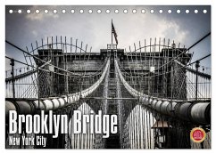 Brooklyn Bridge - New York City (Tischkalender 2025 DIN A5 quer), CALVENDO Monatskalender