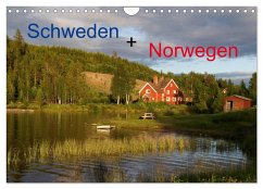 Schweden + Norwegen (Wandkalender 2025 DIN A4 quer), CALVENDO Monatskalender