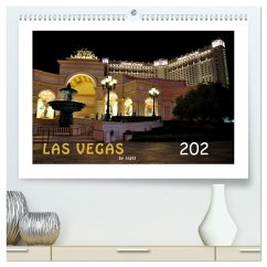 LAS VEGAS - by night (hochwertiger Premium Wandkalender 2025 DIN A2 quer), Kunstdruck in Hochglanz